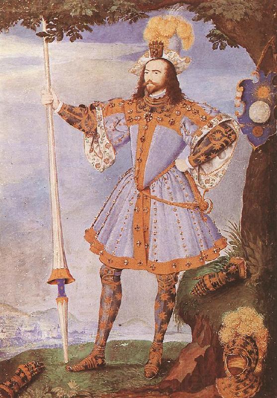 Nicholas Hilliard Portrait of George Clifford, Earl of Cumberland Norge oil painting art